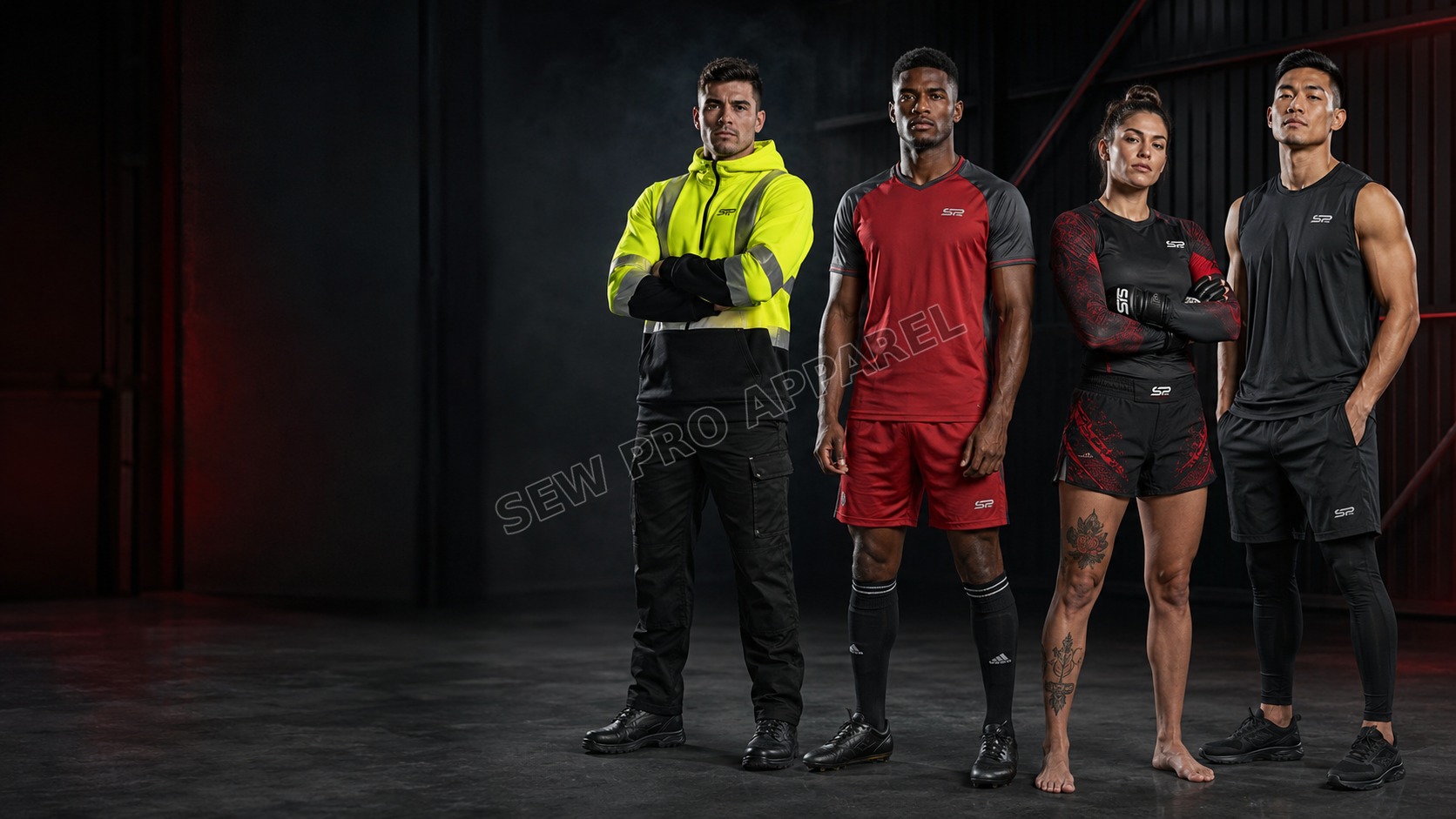 Sew Pro custom sportswear and workwear collection